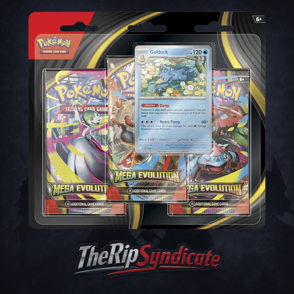 Mega Evolution 3 Pack Blister (Golduck)